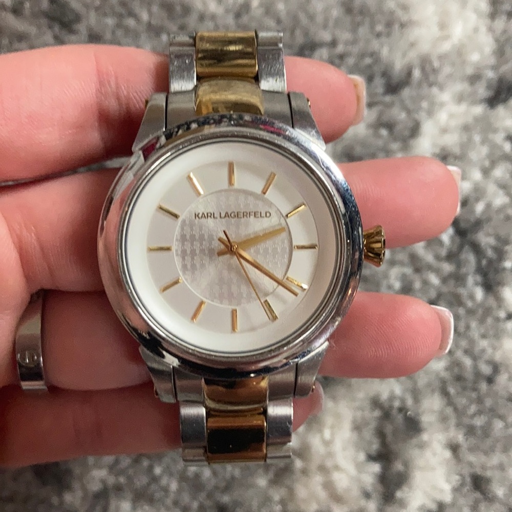 Karl lagerfeld 2 tone women’s watch